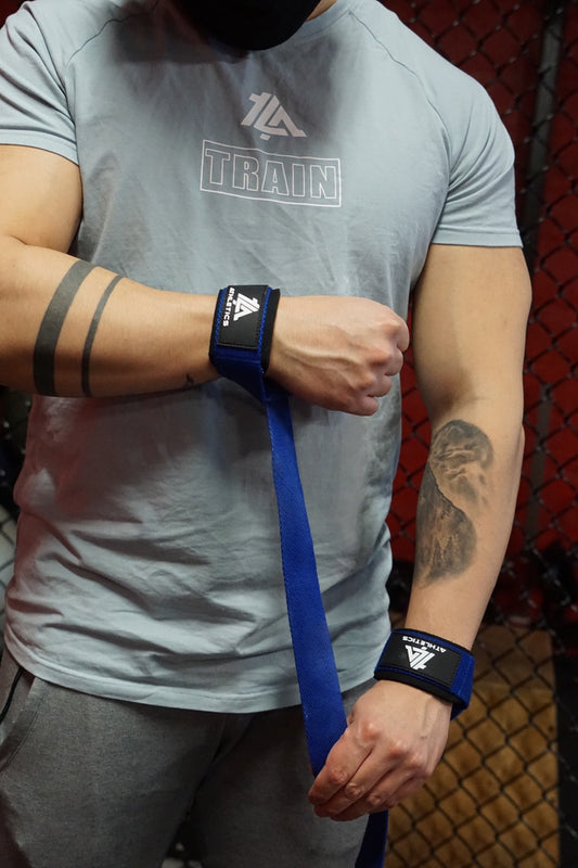 Blue Padded Lifting Straps
